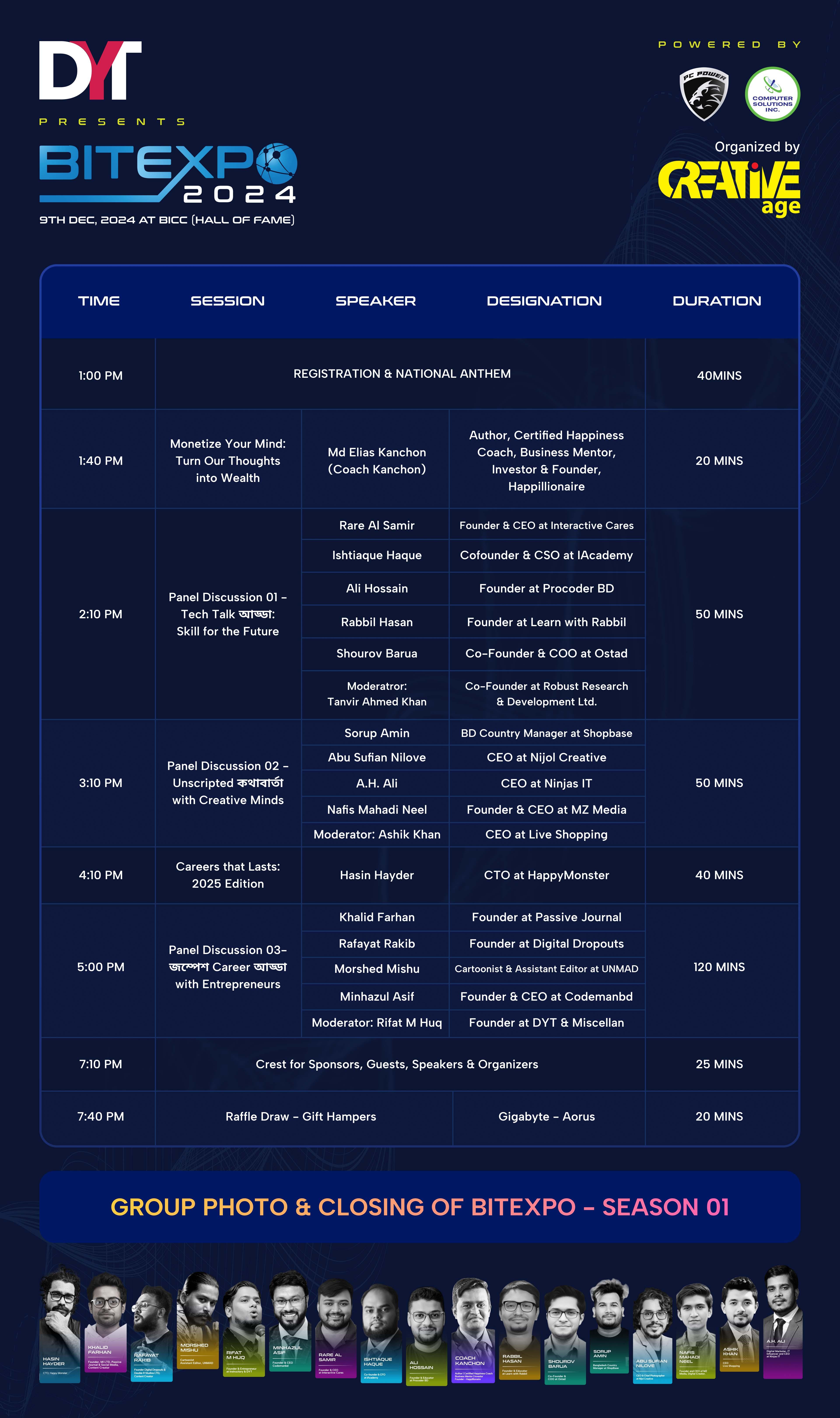 Bangladesh International Tech Expo 2024 Schedule